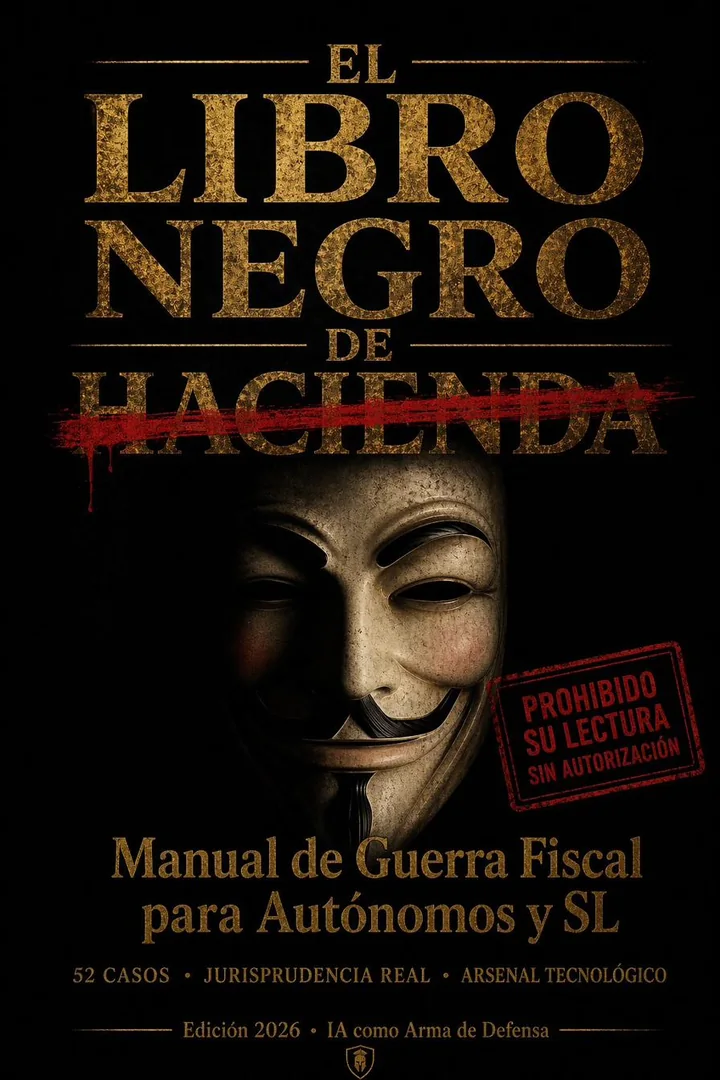 Portada de El Libro Negro de Hacienda: manual de guerra fiscal para autónomos y SL. 52 casos.